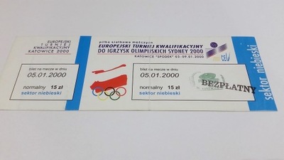 bilet siatkówka TURNIEJ KWALIFIKACYJNY SYDNEY 2000