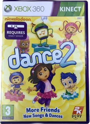 NICKELODEON DANCE 2 płyta bdb+ komplet XBOX 360