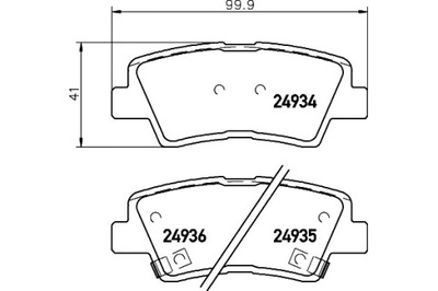 MINTEX КОЛОДКИ ГАЛЬМІВНІ 583022EA31 583022HA50 5830