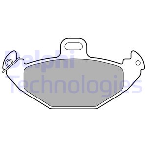 Гальмівні колодки гальмівні renault'94 - lp1252 фото №1