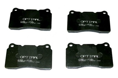 OPTIMAL ZAPATAS DE FRENADO VOLVO S60 I 384 V70 MK II 285 02-10 PARTE DELANTERA  