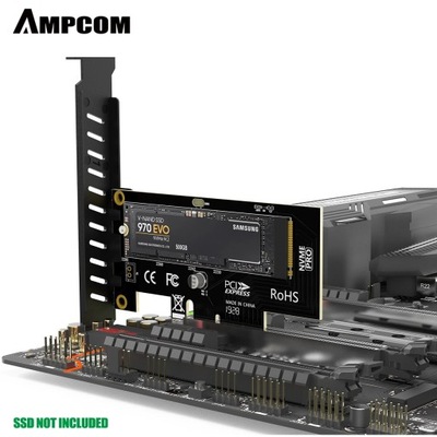 AMPCOM adapter PCIe dysk SSD M.2 NVMe /// JAKOŚĆ