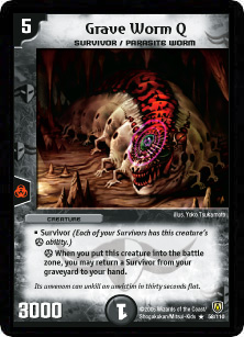 *DM-06 DUEL MASTERS - GRAVE WORM Q - !!!