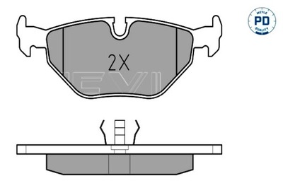 MEYLE КОЛОДКИ ГАЛЬМІВНІ ЗАД BMW 3 E36 Z3 E36 1.6-3.0 03.91-06.03