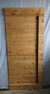 Drzwi przesuwne drewniane loftowe 90x204 cm