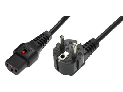 Kabel połączeniowy zasilający z blokadą IEC LOCK S