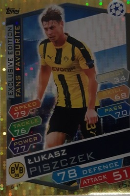 Topps Łukasz Piszczek S11 Fan's Favourite