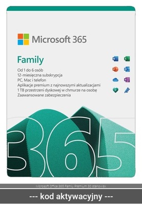 Microsoft Office 365 Family Premium 30 stanowisk