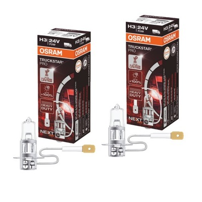 LUZ OSRAM H3 24V 70W TRUCKSTAR PRO PARA MAN SCANIA MERCEDES DAF VOLVO  