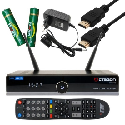 OCTAGON SF8008 Combo Dekoder 4k Enigma2 IPTV Oscam Cccam OpenATV 7.6