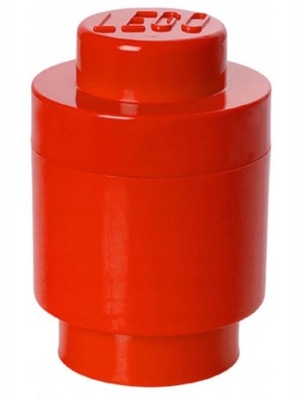 LEGO Pojemnik Storage Brick 1 Knob czerwony okrągły