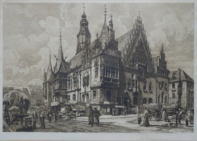 Wrocła Ratusz Das Rathaus zu Breslau Hugo Ulbrich 1903
