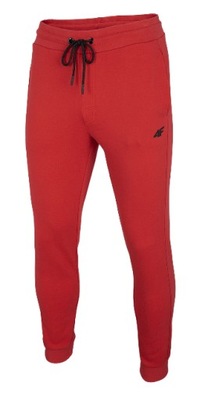 Spodnie męskie sportowe 4F SPMD001 czerwone 2XL