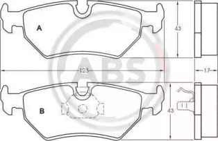 Гальмівні колодки гальмівний. fiat ulysse 94-02 задня з датчик. фото №1