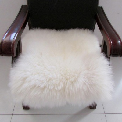 Wielofunkcyjny dywanik ze sztucznej skóry owczej Mata podłogowa Furry Seat White