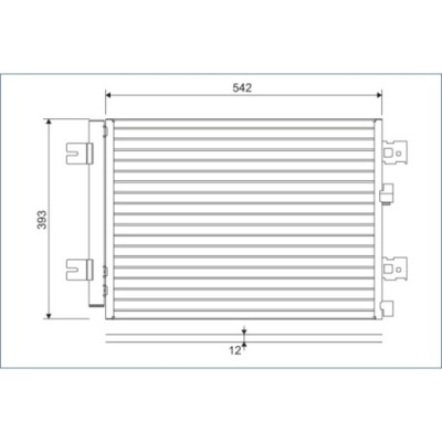 Конденсатор кондиціонера logan sandero i logan i фото №1