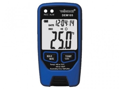 Rejestrator temperatury i wilgotności z USB