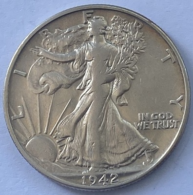 USA Half Dollar 50 centów Liberty 1942 *112