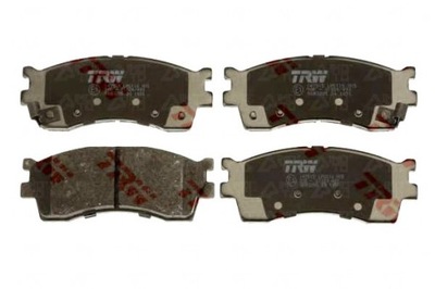 Trw тормозные колодки ham. kia перед clarus ii/shuma ii/rio i фото №1