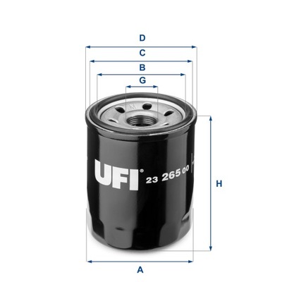 ФІЛЬТР МАСЛА UFI (OEM QUALITY) H=88MM MAZDA/MITSUBISHI /WĘŻSZY OD 23.133.00/