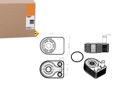 Nrf 31312 радіатор оливи, олія двигунний фото №1