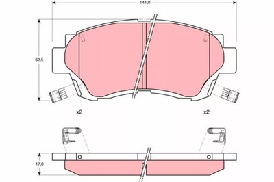 КОЛОДКИ HAM. TOYOTA CELICA -99