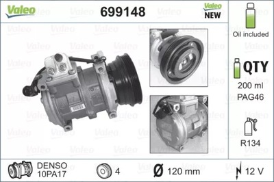 КОМПРЕССОР КОНДИЦИОНЕРА BMW E36 325TD/TDS 91-98 699148 VALEO КОМПРЕССОР