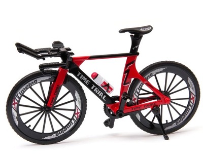 Model roweru rower TIME TRIAL 1:10 metal czerwony
