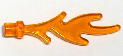 Lego 6126b ogień płomień pomarańczowy Trans Orange