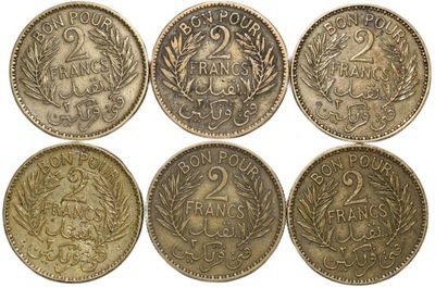 Tunezja 2 franki 1921 - 1945