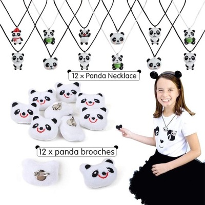 Panda zestaw na przyjęcia 12kompletów