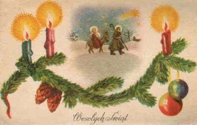 Pocztówka Boże Narodzenie Wesołych Świąt