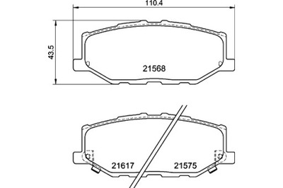 BREMBO КОЛОДКИ ТОРМОЗНЫЕ SUBARU PLEO L275 L285 04 10- SUBARU PLEO PLUS