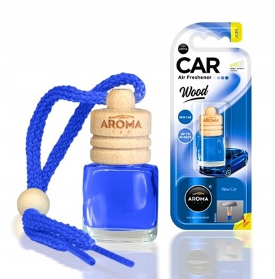 AROMA CAR WOOD NEW CAR Zawieszka odświeżacz zapach