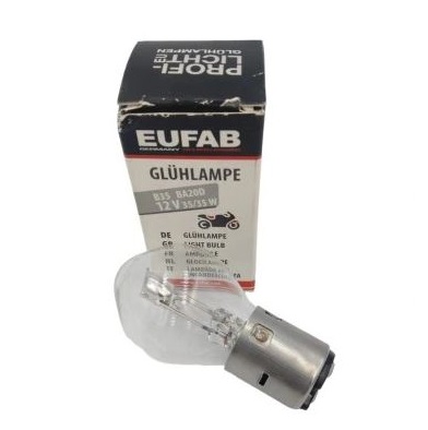 LUZ MOTOCICLETA EUFAB 13360 BA20D B35 12V 35/35W  