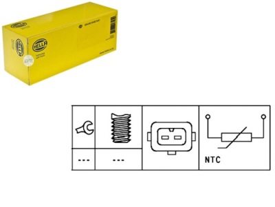 Hella датчик температури рідина радіатора nsc00010 фото №1