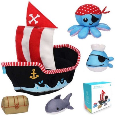 Statek Piratów z pluszakami do wody Manhattan Toy