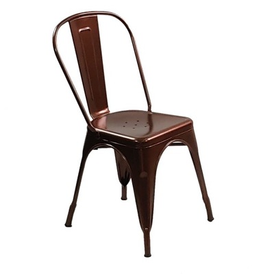 Krzesło metalowe Tolix Paris miedziane metal