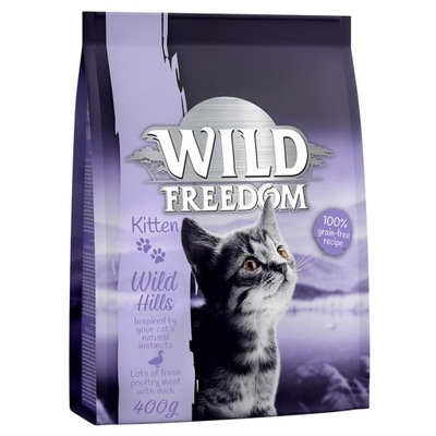 Wild Freedom Kitten "Wild Hills", kaczka 400 g