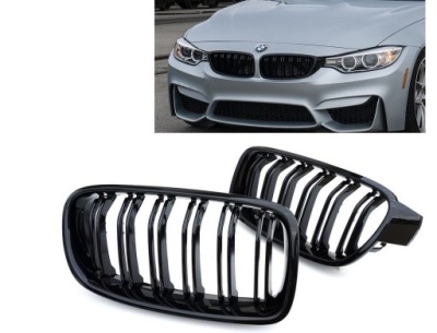 Решётки радиатора решётка радиатора решётка радиатора bmw 3 f30 f31 m3 чёрный блеск фото №1