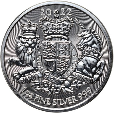 Wielka Bryt. Elżbieta II 2 funty 2022 Royal Arms