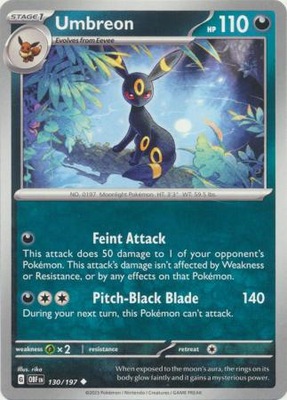 Obsidian Flames 130/197 Umbreon Uncommon