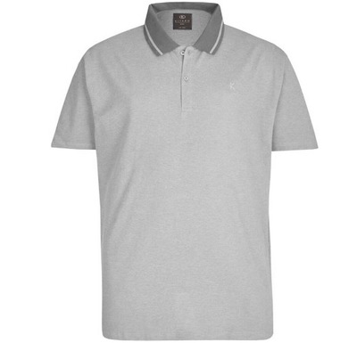 Kitaro Duża Koszulka Polo Szara roz 6XL obw. 164cm