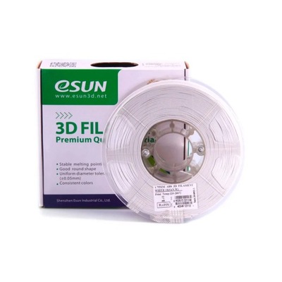 eSun ABS Filament zimny biały papierowa szpula 1.75mm 1kg