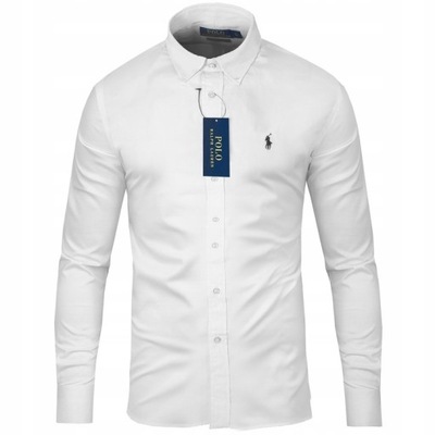 KOSZULA POLO RALPH LAUREN SLIM BIAŁY M