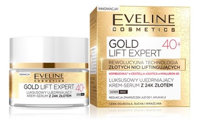 Eveline Gold Luksusowy Ujędrniający Krem-Serum40+