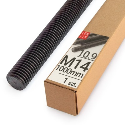 Pręt gwintowany M14x1000 mm bez pokrycia szpilka kl. 10.9 DIN 976 1 szt.