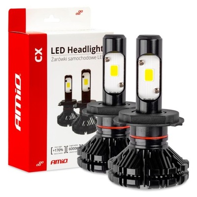 POTENTE LUCES DE AUTOMÓVIL DIODO LUMINOSO LED H4 AMIO CX 12V 30W  