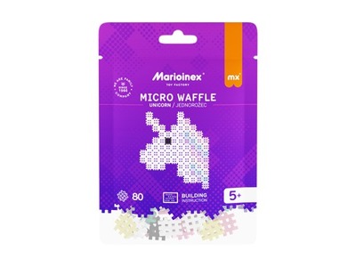 Micro Waffle Jednorożec 80 el Marioinex