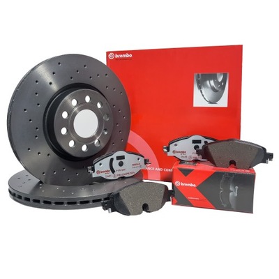 Brembo xtra гальмівні диски гальмівні колодки перед - renault megane, scenic, zoe 280mm фото №1